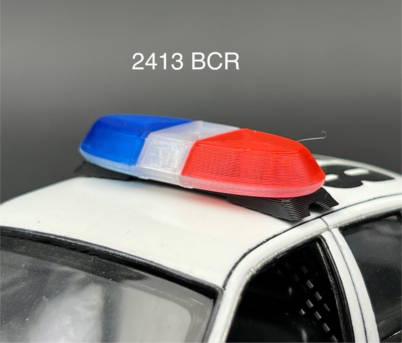 1/24 25 Blue Clear Red Federal Signal Vista Lightbar San Diego Police Sheriff0