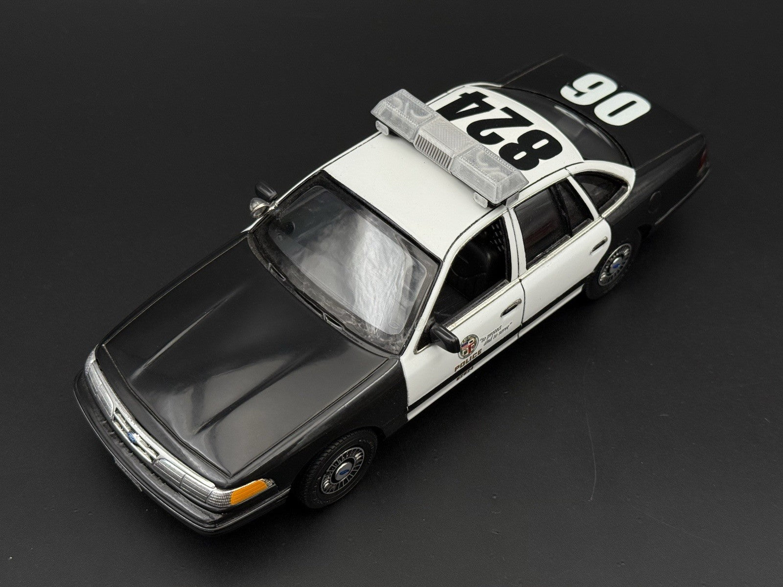 1/24 25 Scale Clear Chrome Streethawk Lightbar Police 24644