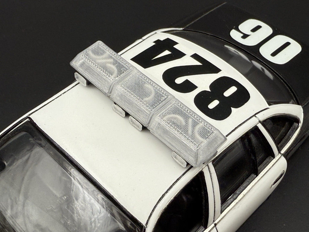 1/24 25 Scale Clear Streethawk Lightbar Police 24641