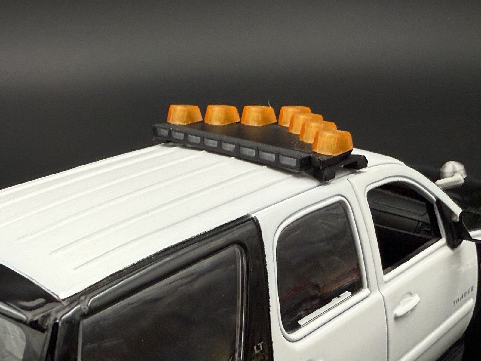 1/24 25 Scale Model LED Ready Amber Federal Vector Lightbar Tow Security 2432A11