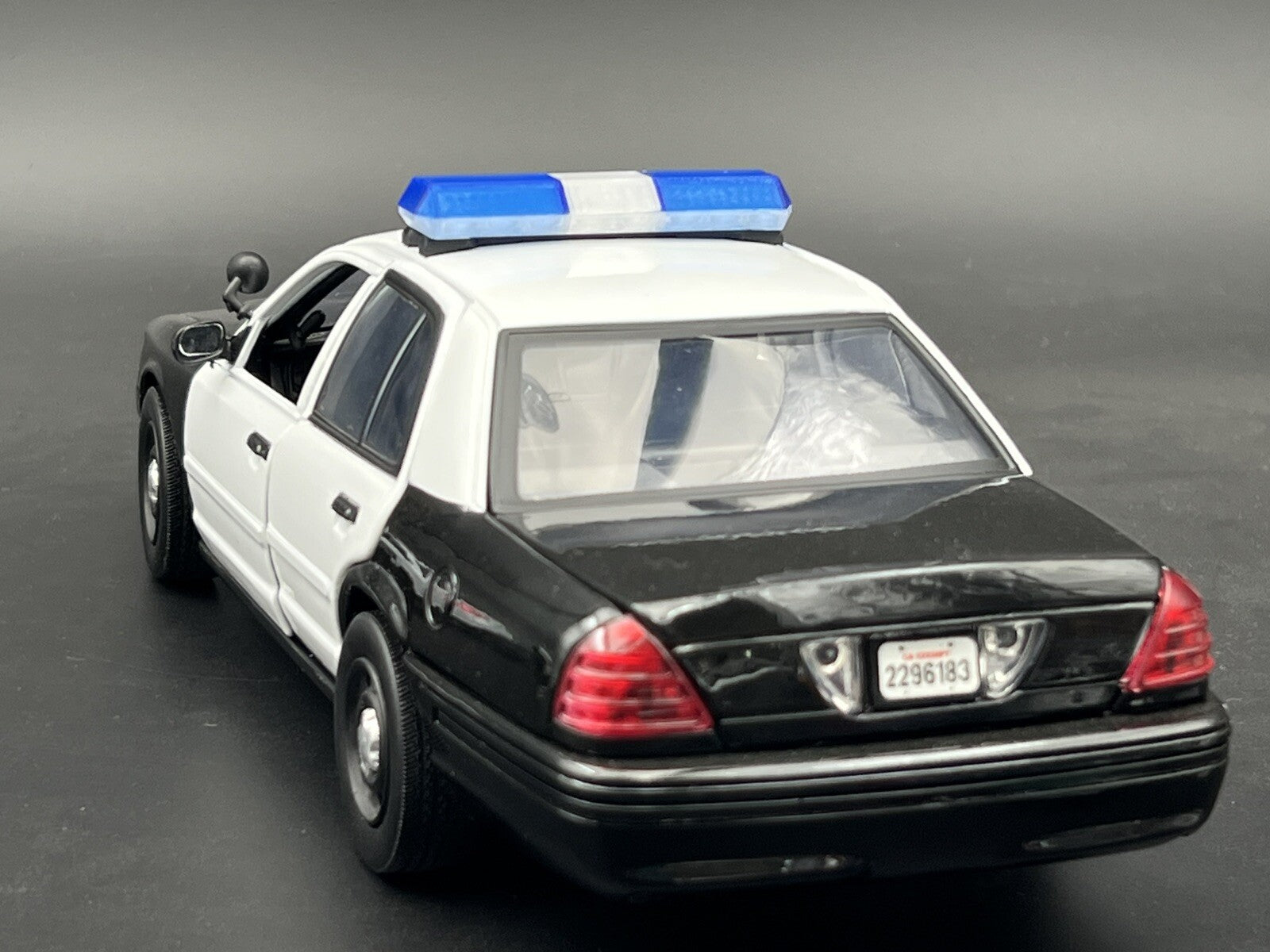 1/18 Scale Clear Blue Code 3 MX7000 Lightbar W Internal Lens Police Sheriff Fire5