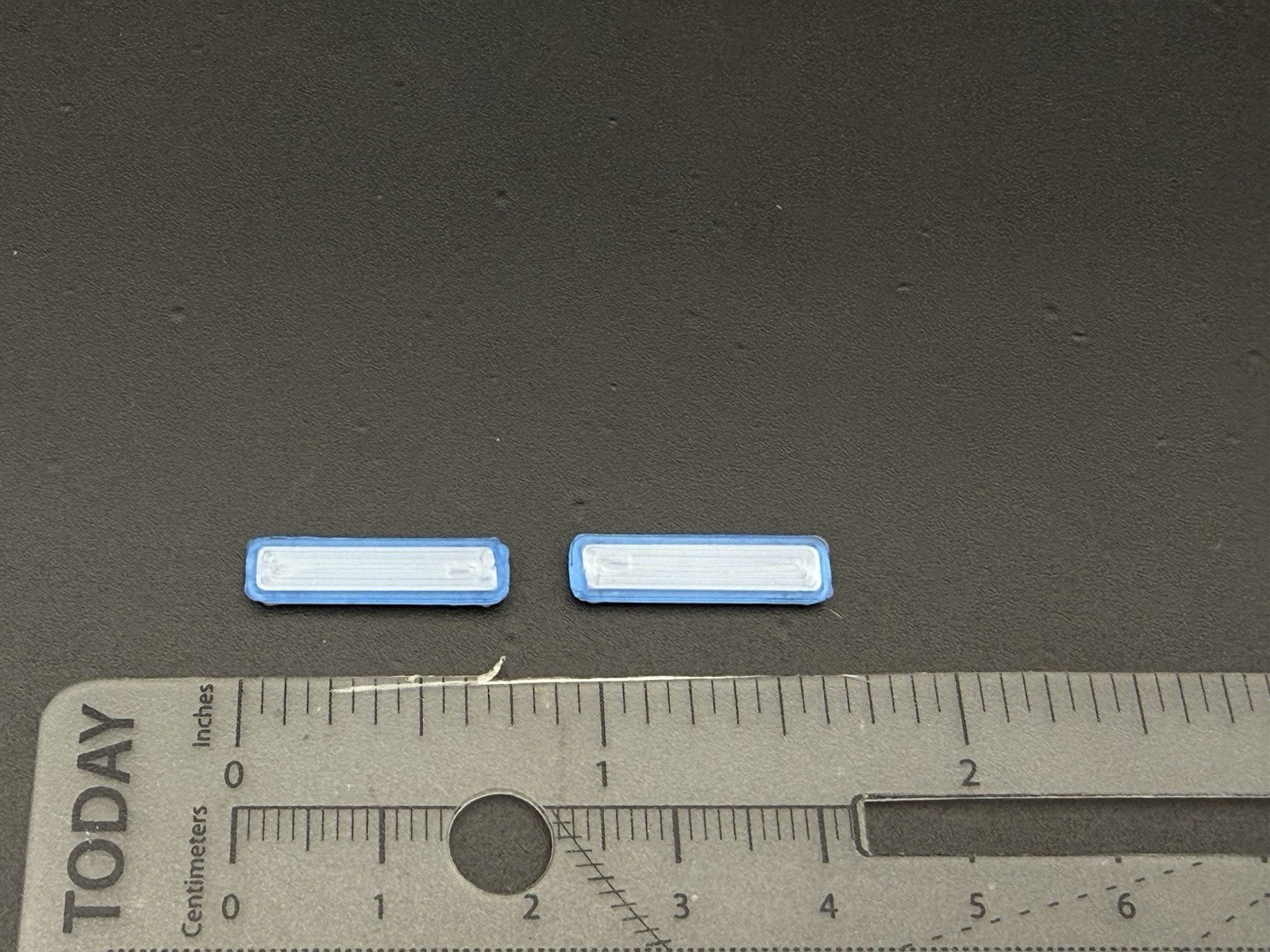 2-Pack 1/64 Scale Model Silver Top Blue LED Style Whelen Lightbar 6402BS9