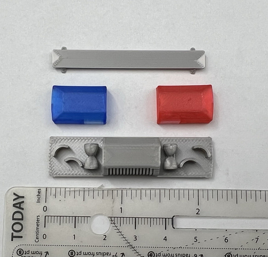 1/24 1/25 Blue Red Smith Wesson 8780 8880 8980 Lightbar Police Sheriff Fire1