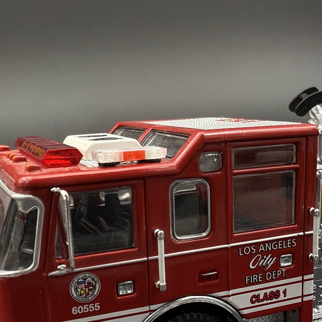 2 Pack 1/64 Mini Whelen Edge Clear Red Clear Lightbar Gray Top Police Fire EMS5