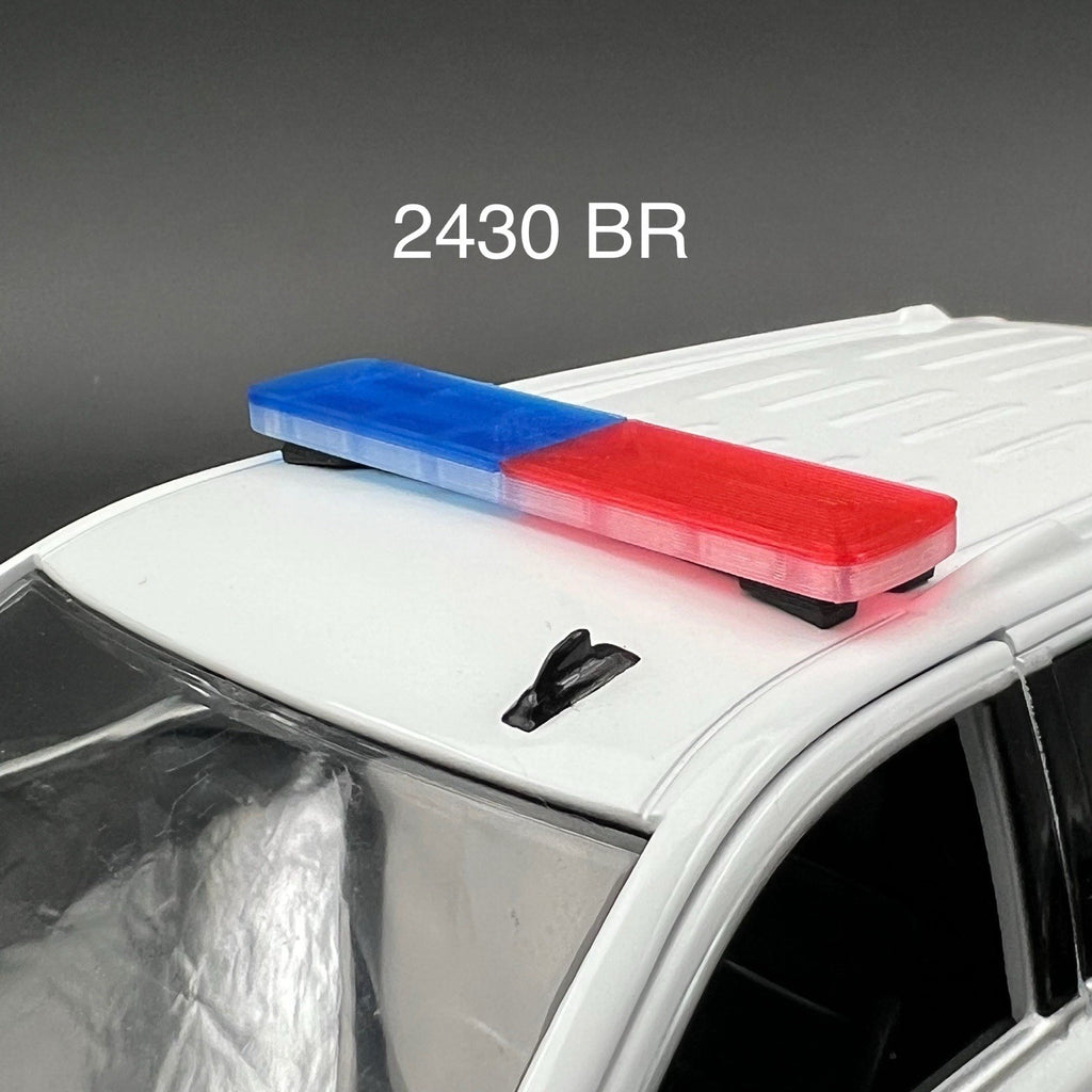1/24 25 27 LED Compatible Tahoe Width XL Legend Lightbar Blue Red Sheriff Police0