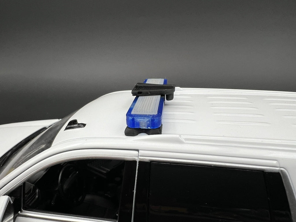 1/24 25 27 LED Ready Whelen Edge Lightbar Blue W/ Speaker State Police Sheriff7