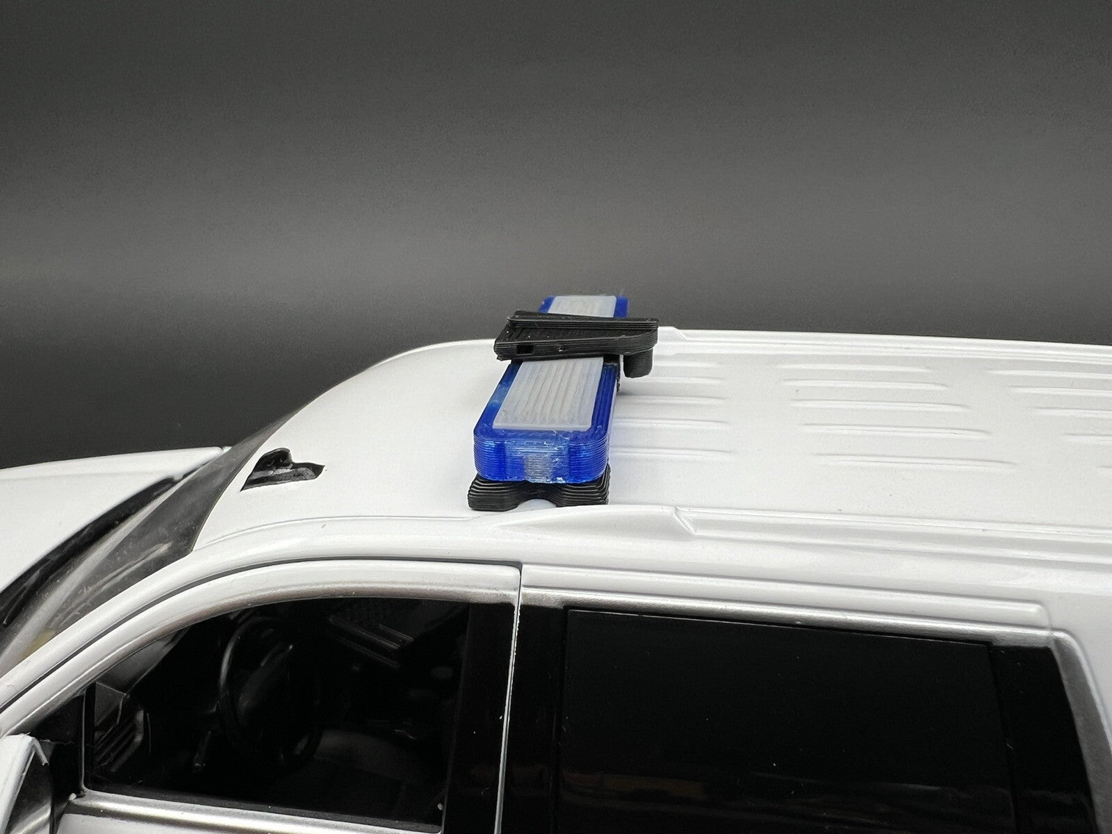1/24 25 27 LED Ready Whelen Edge Lightbar Blue W/ Speaker State Police Sheriff7