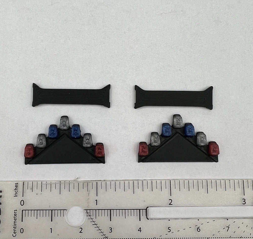 2 Pack 1/43 Blue Red Vector Vision Lightbar LVMPD Las Vegas Metro Police Style1