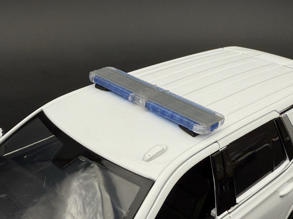 1/24 25 Scale Model Whelen Liberty II XL Blue Police Lightbar Tahoe SUV 2449XLB112