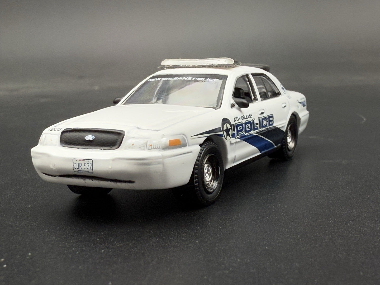 1/64 Front & Back Whelen Fast Trax Lightbars Police Greenlight Crown Victoria12