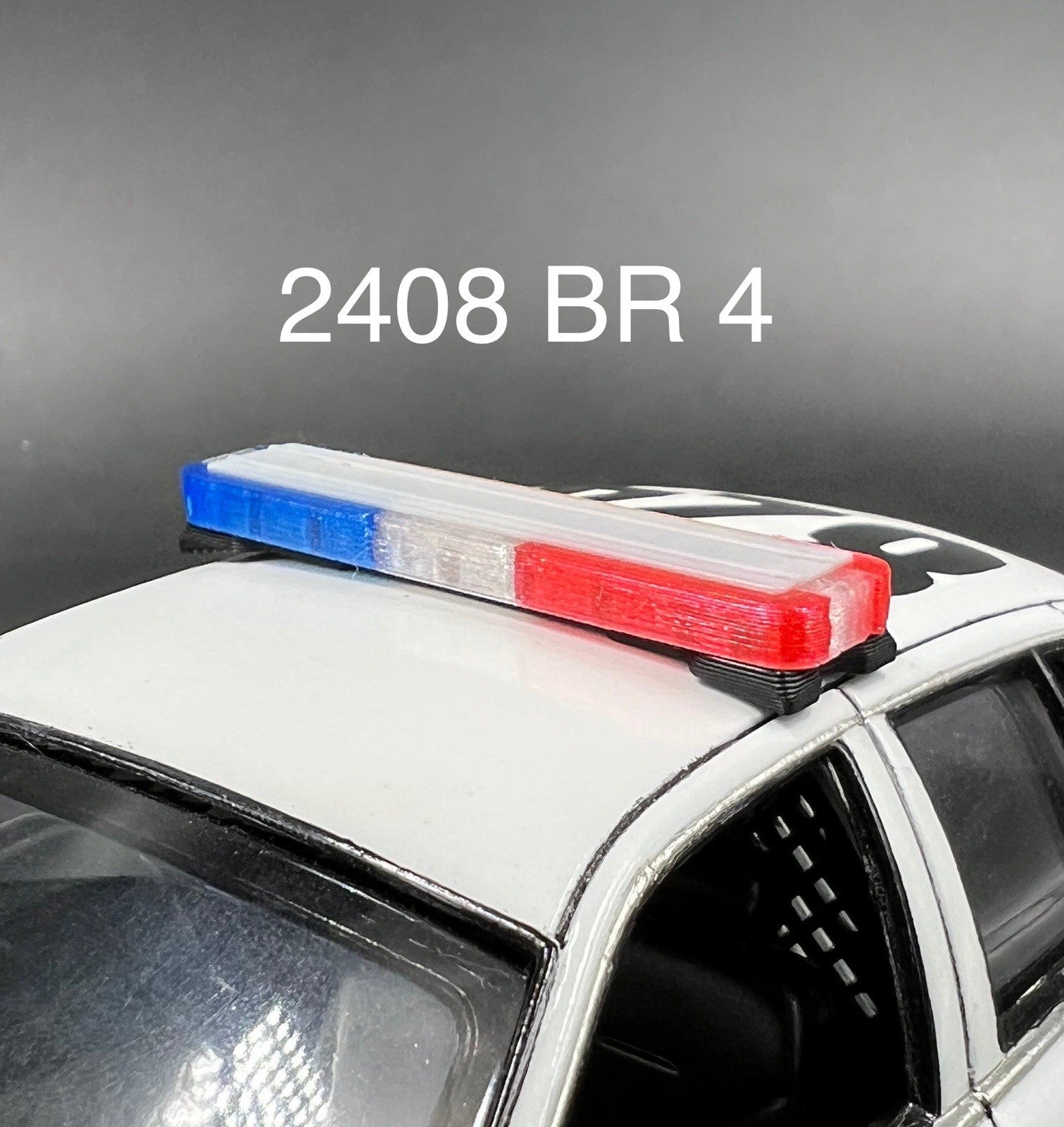 1/24 LED Ready Whelen Edge Lightbar Blue Red Amber Highway Patrol Police Sheriff0