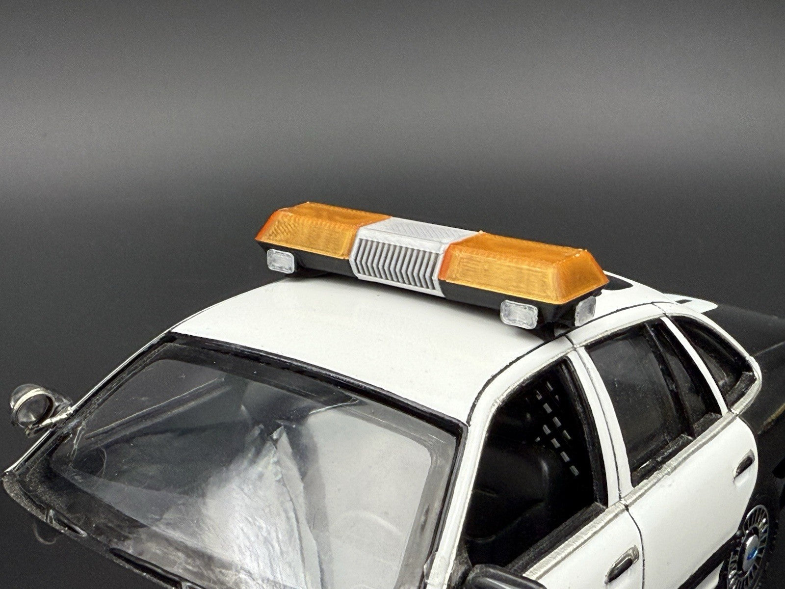 1/24 25 Scale Model Amber Chrome Streethawk Lightbar Police 2464AChrome15