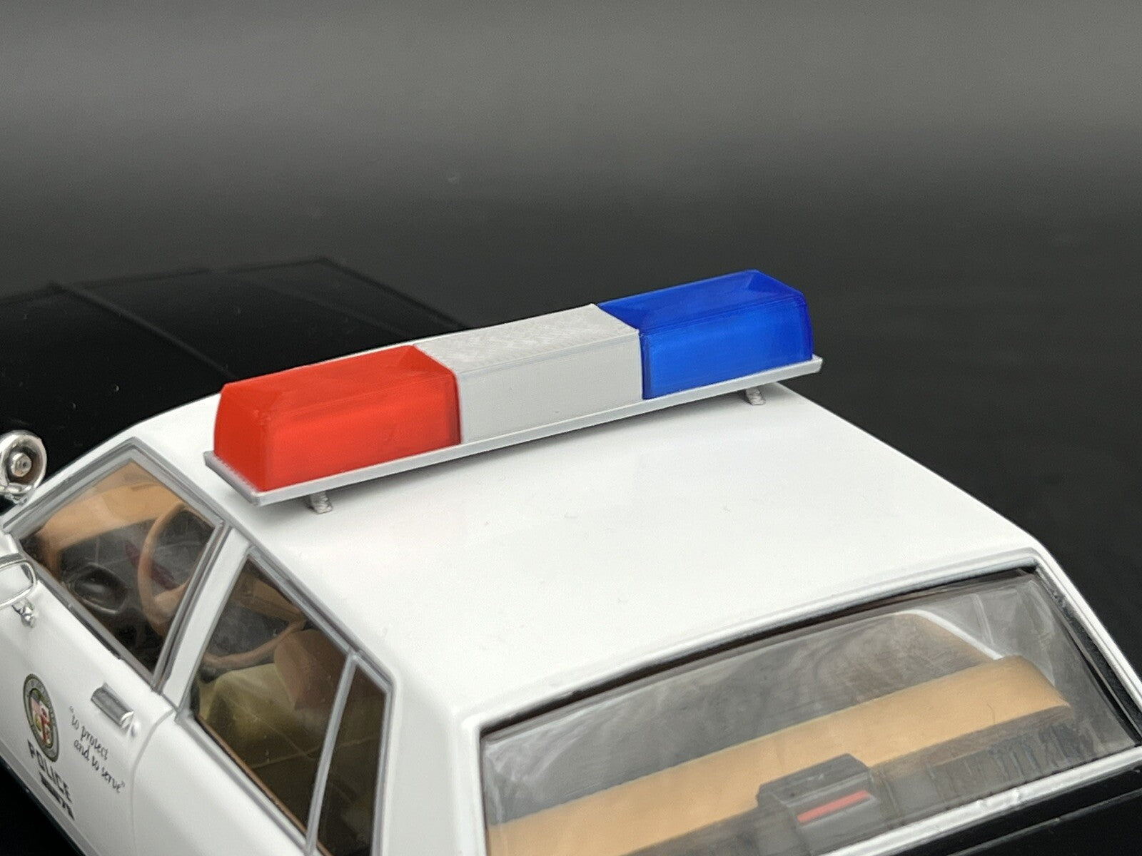 1/18 Blue Red Federal Signal Twinsonic Lightbar Police Sheriff Highway Patrol4