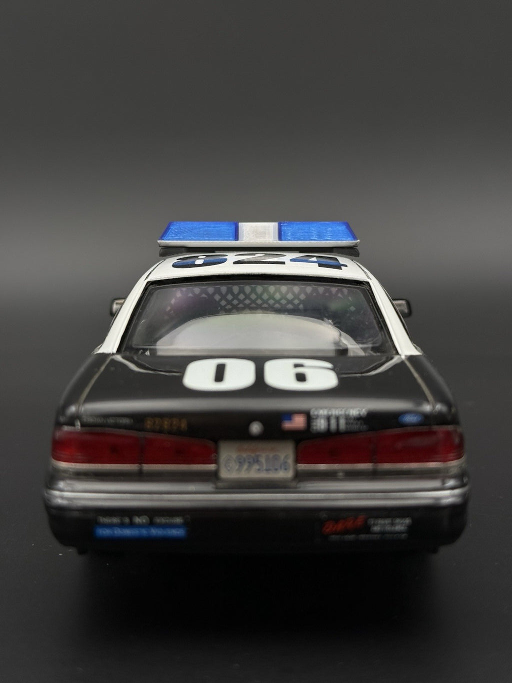 1/24 1/25 Scale Model Blue Clear Code 3 LP6000 Lightbar Police Fire 2411ClearB6