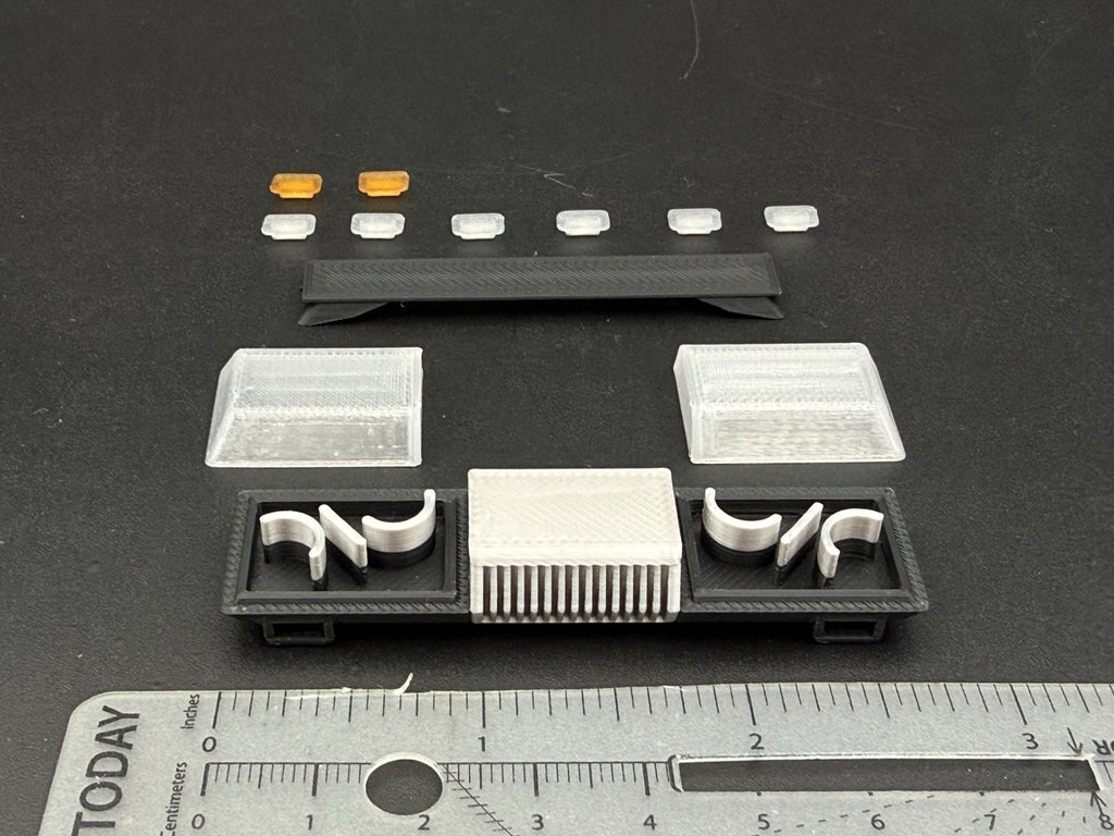 1/18 Scale Model Clear Chrome Lectric Lites Ranger III Lightbar Police 1873C13