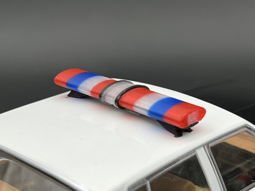 1/24 25 Scale Model Jetstream Lightbar Oklahoma Highway Patrol Blue Red 2419 OHP5
