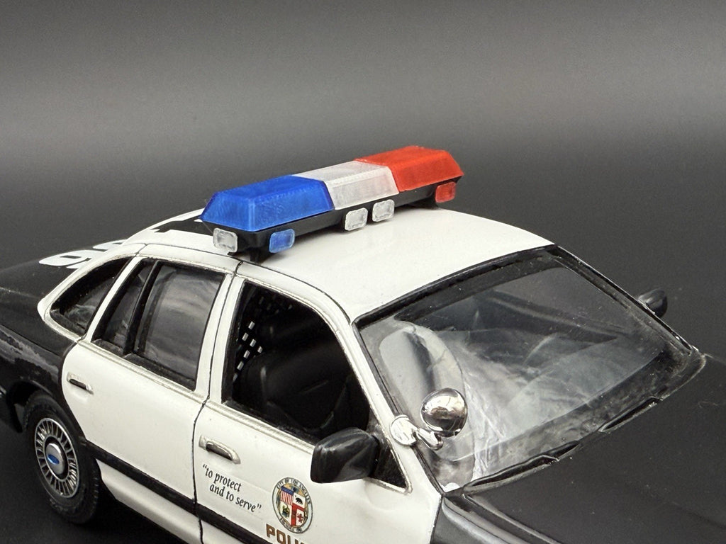 1/18 Scale Blue Red Clear Streethawk Lightbar Police 18595