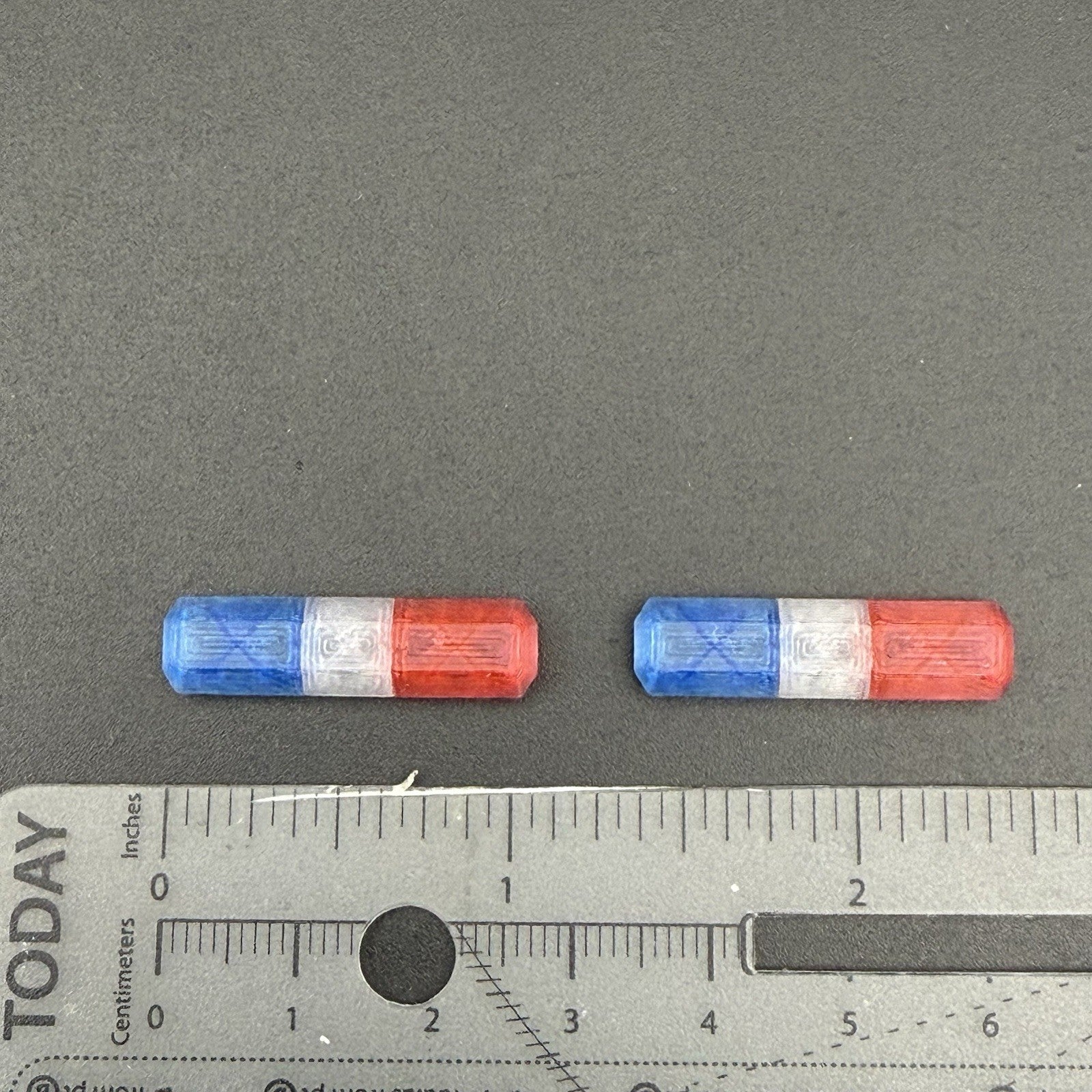 2 Pack 1/43 Blue Red Code 3 MX7000 Lightbar Greenlight Police Sheriff LAPD LASD1