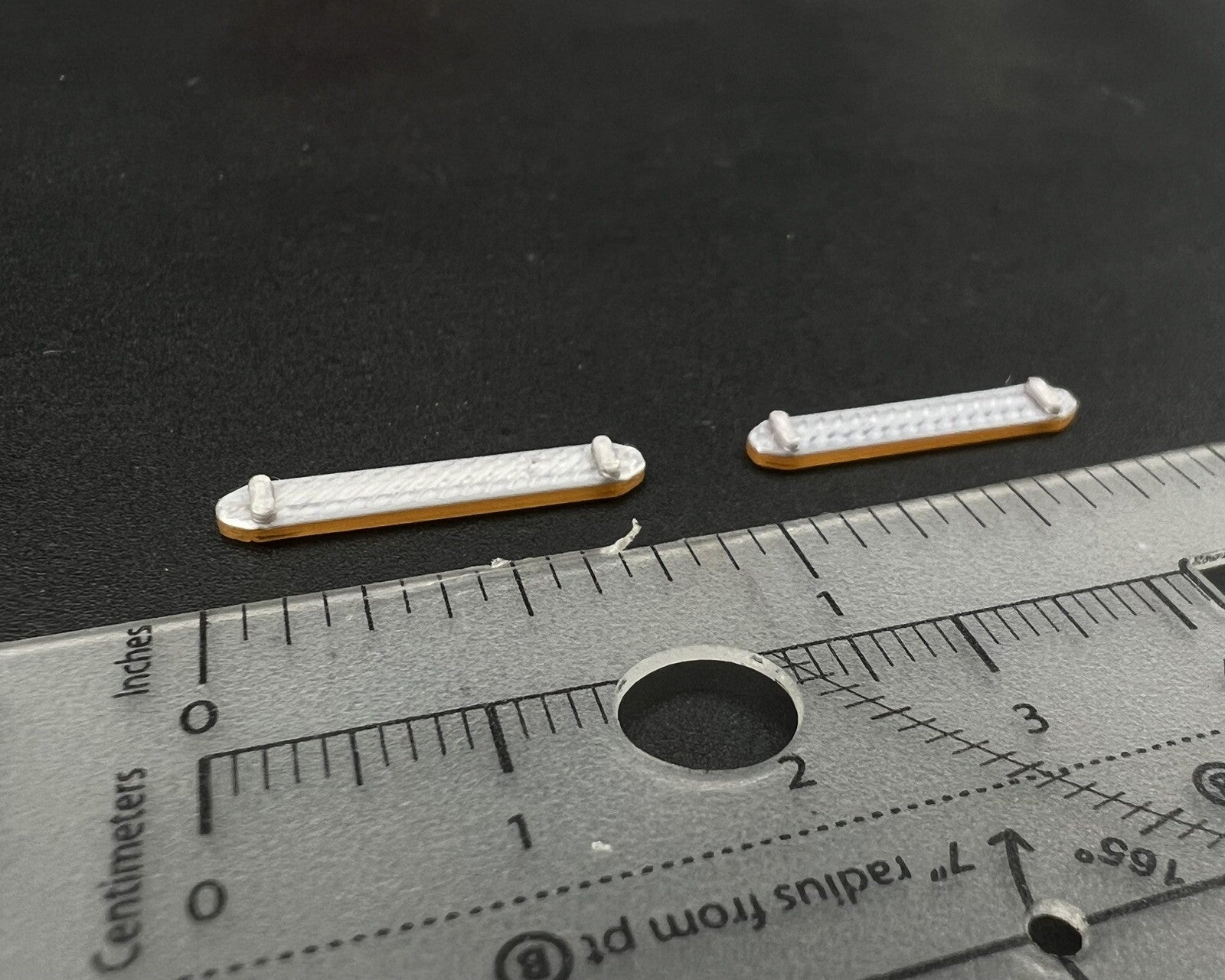 2 Pack 1/64 Amber LED Style Narrow Lightbar Greenlight Work Tow Construction5