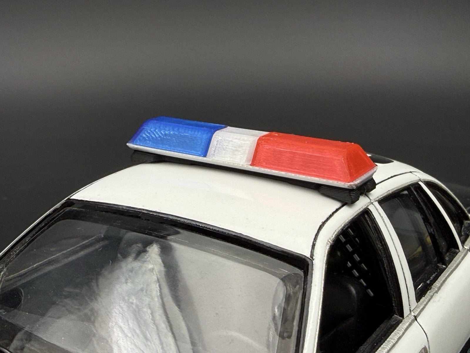 1/24 1/25 Scale Model Blue Clear Red Code 3 LP6000 Lightbar Police 2411ClearBR10