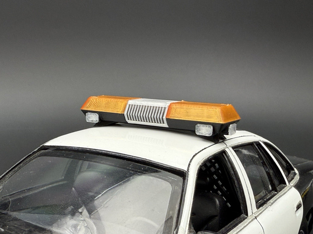 1/24 25 Scale Model Amber Chrome Streethawk Lightbar Police 2464AChrome14