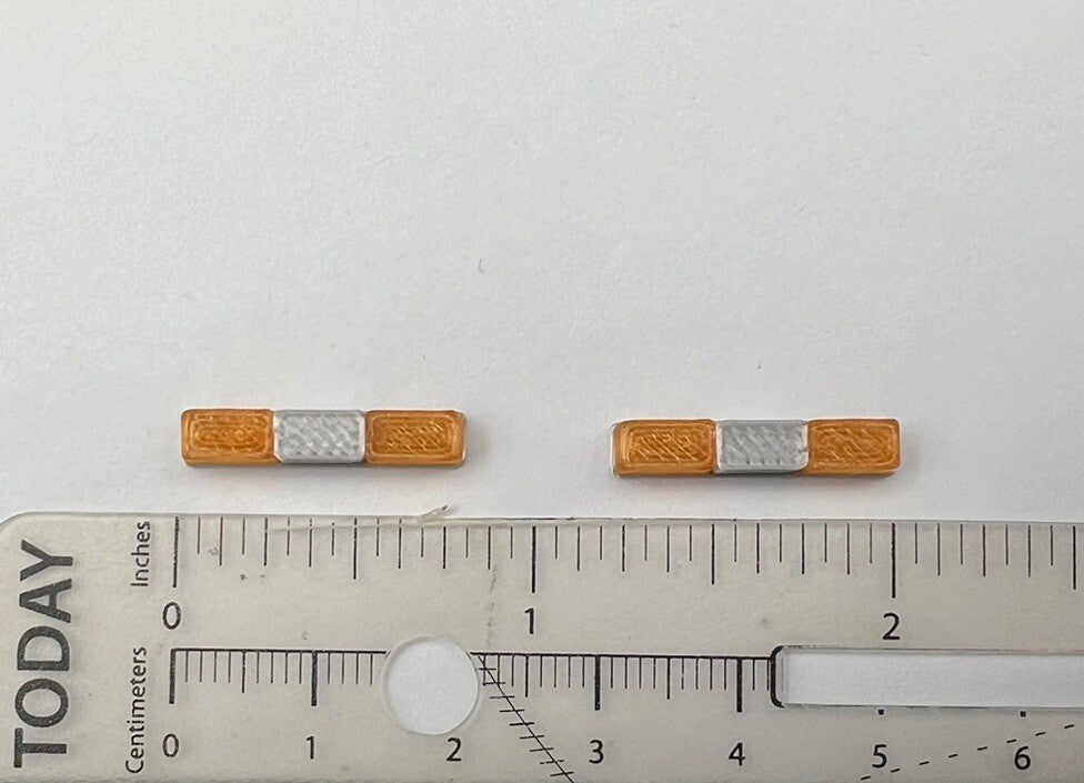 2 Pack 1/64 Amber Federal Signal Twinsonic Lightbar Green Light Tow Security1