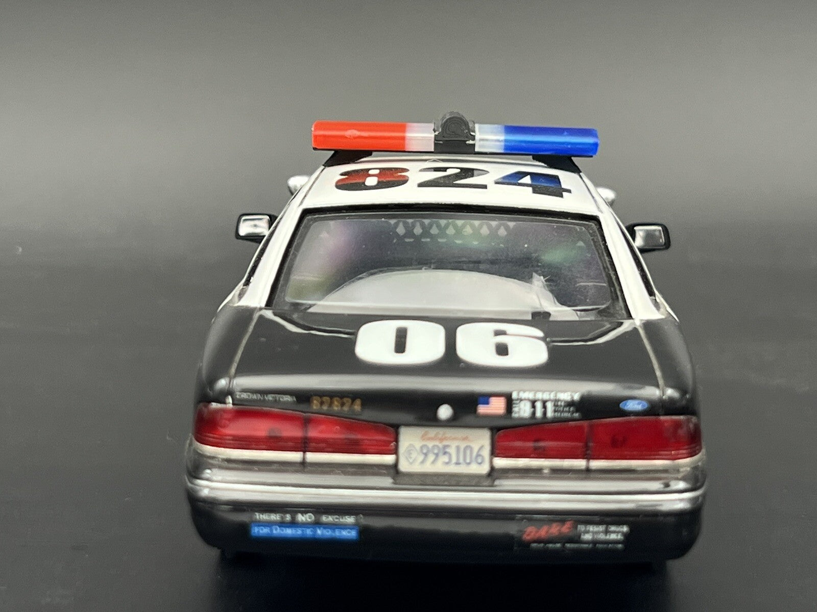 1/24 25 LED Ready Jetsonic Lightbar Blue Clear Red Sheriff Highway Patrol Police6