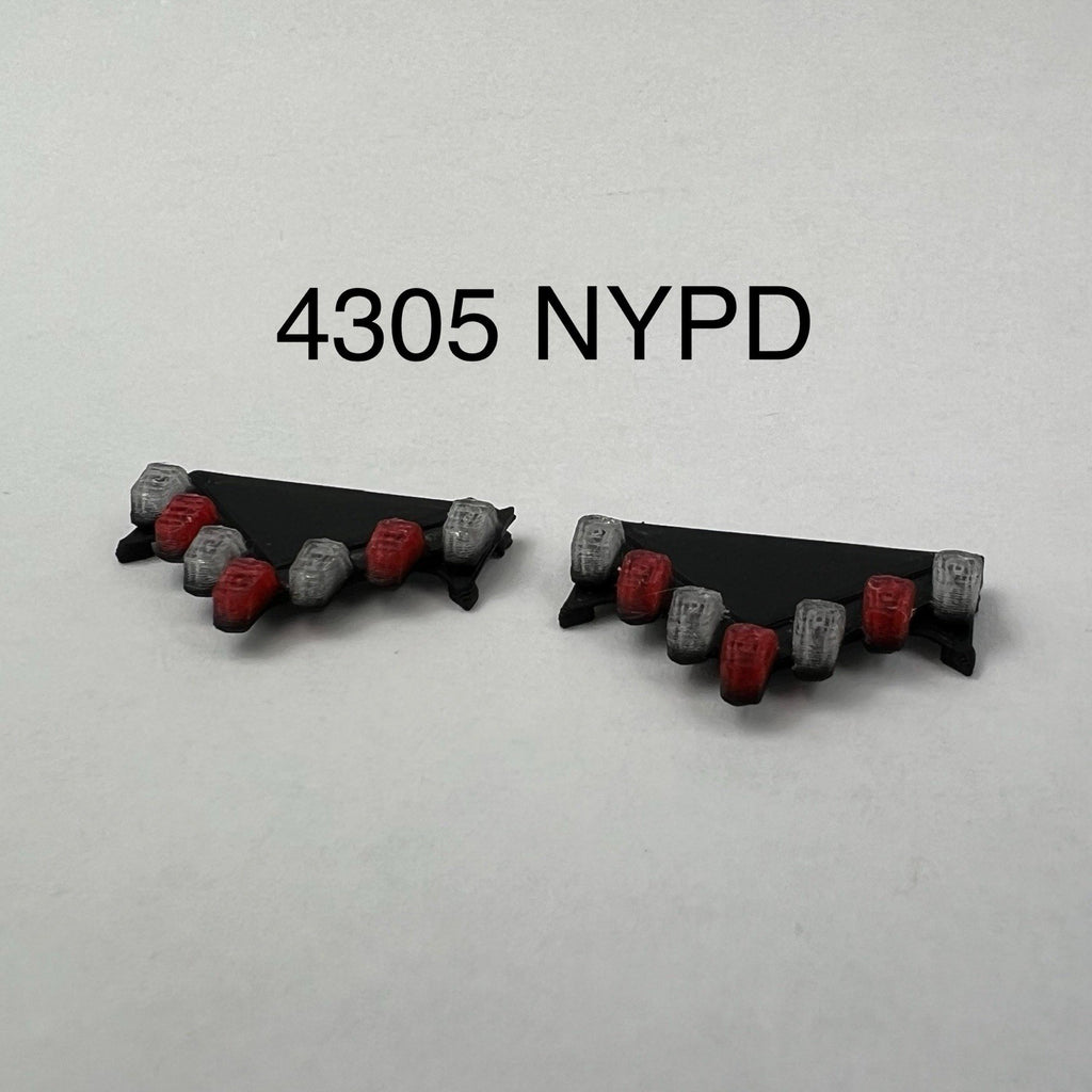 2 Pack 1/43 Red Vector Vision Lightbar NYPD New York City Police Sheriff Style0