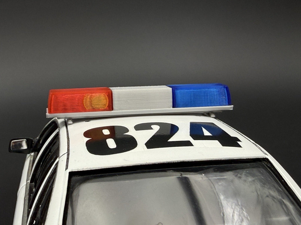 1/24 25 Blue Red California Twinsonic Lightbar Police Sheriff Highway Patrol4