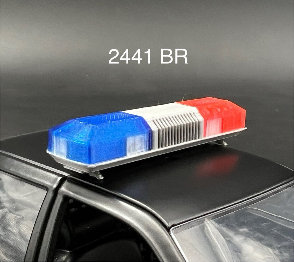 1/24 1/25 Blue Red Smith Wesson 8780 8880 8980 Lightbar Police Sheriff Fire0