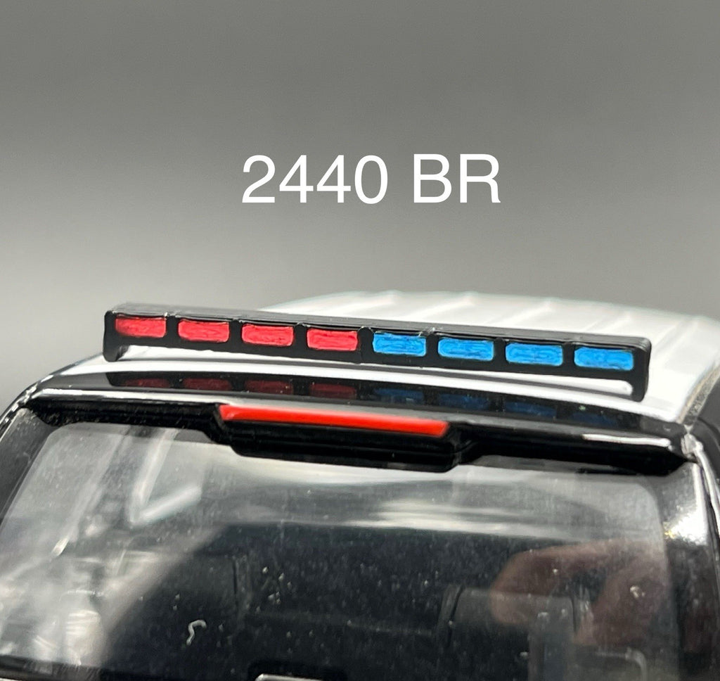 1/24 LED Ready Blue Red Traffic Advisor Arrow Stick Deck Lightbar Police Sheriff0
