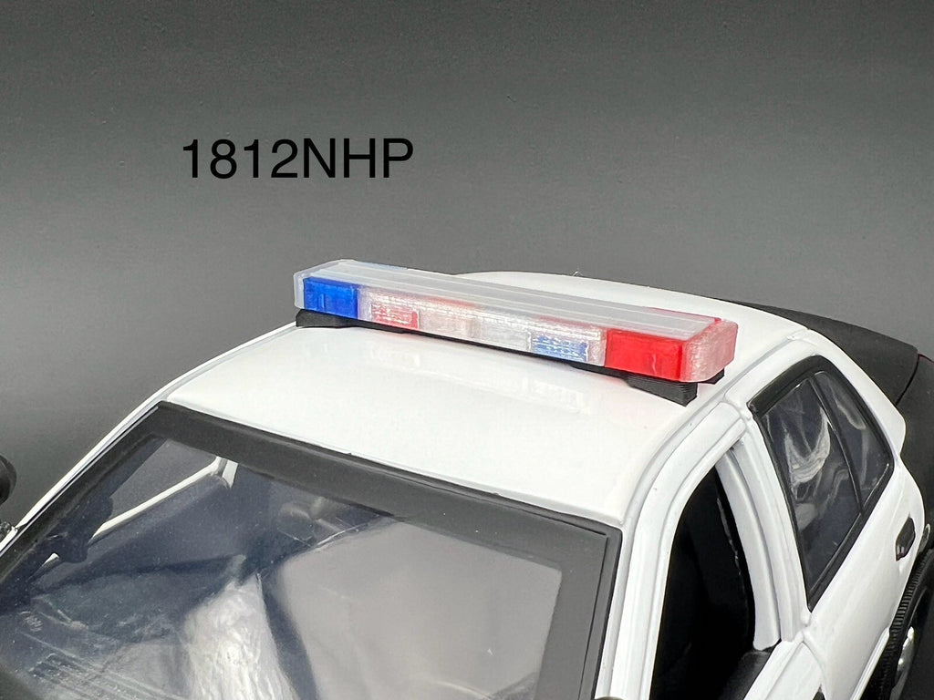 1/18 LED Ready Whelen Edge Lightbar Blue Red Nevada Highway Patrol State Police0