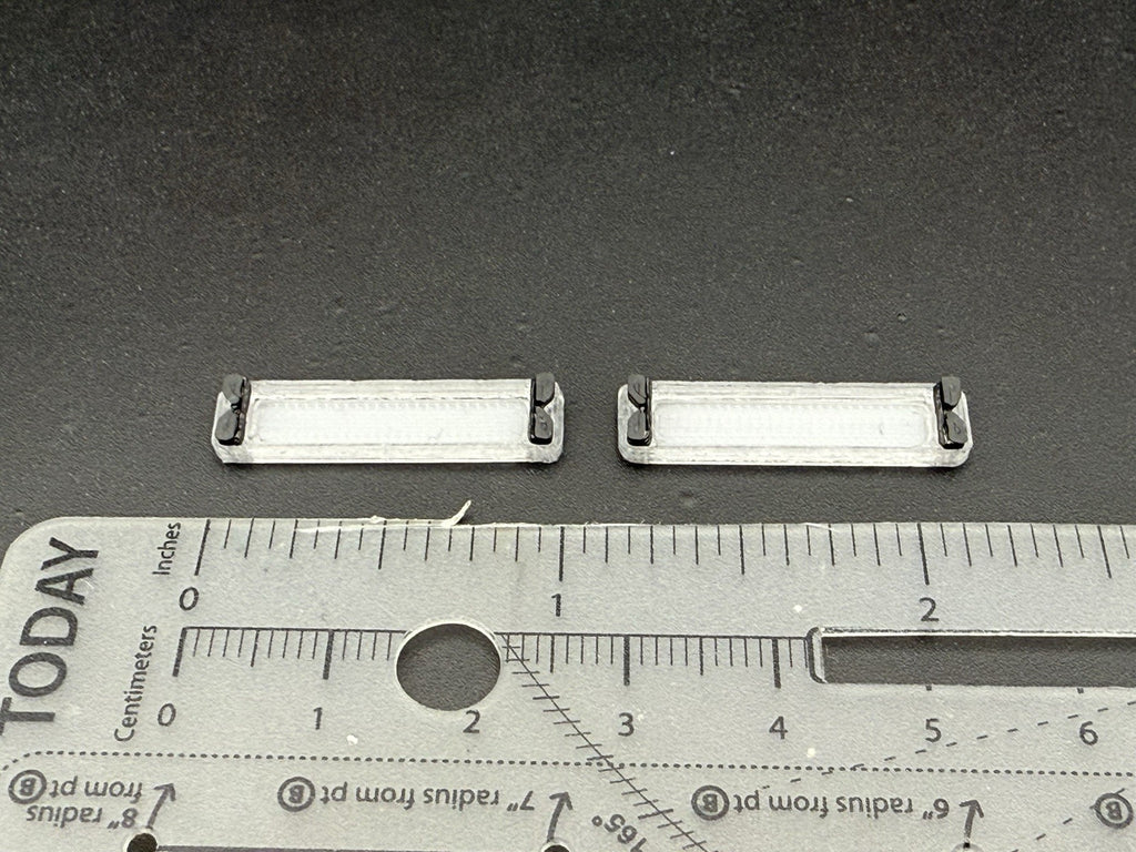 2 Pack 1/43 LED Compatible Sedan Length Whelen Gray Top Lightbar O Scale Police1