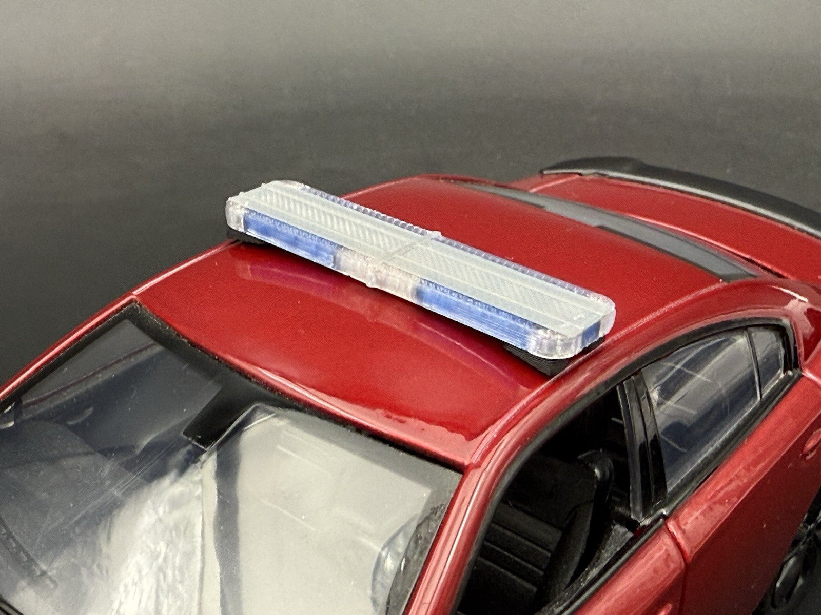 1/24 25 Scale Model LED Ready Whelen Liberty II Blue Police Lightbar 2449B114