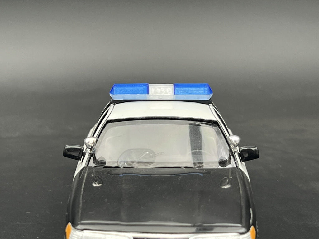 1/24 25 Scale Clear Blue Code 3 MX7000 Lightbar W Internal Lens Police Sheriff5