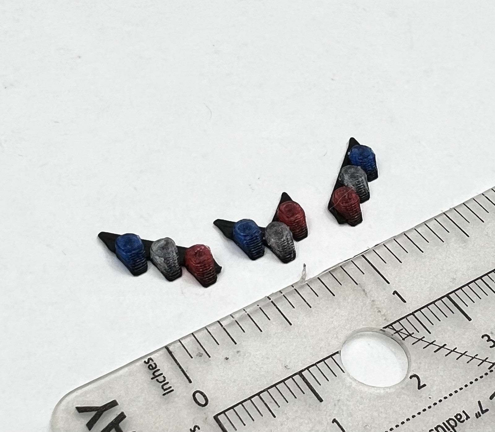 3 Pack 1/64 Blue Red Split Vector Lightbar Fire Truck Engine Police Code 31