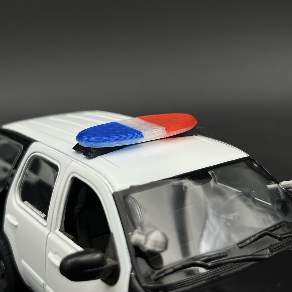1/24 25 PCB Ready Blue Red Federal Signal Arjent Lightbar Police Sheriff SUV9