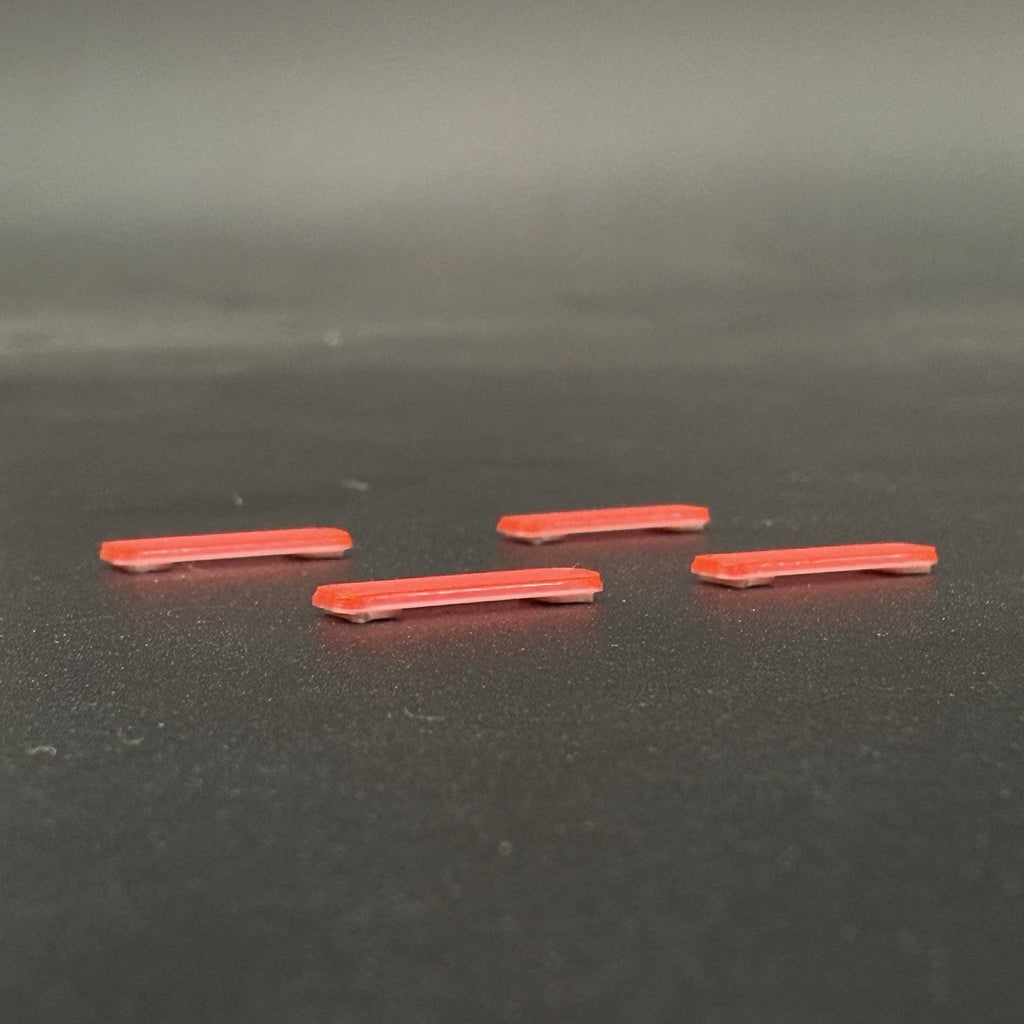 4 Pack 1/87 HO Scale Red LED Style Whelen Lightbar Police Car Fire Ambulance2