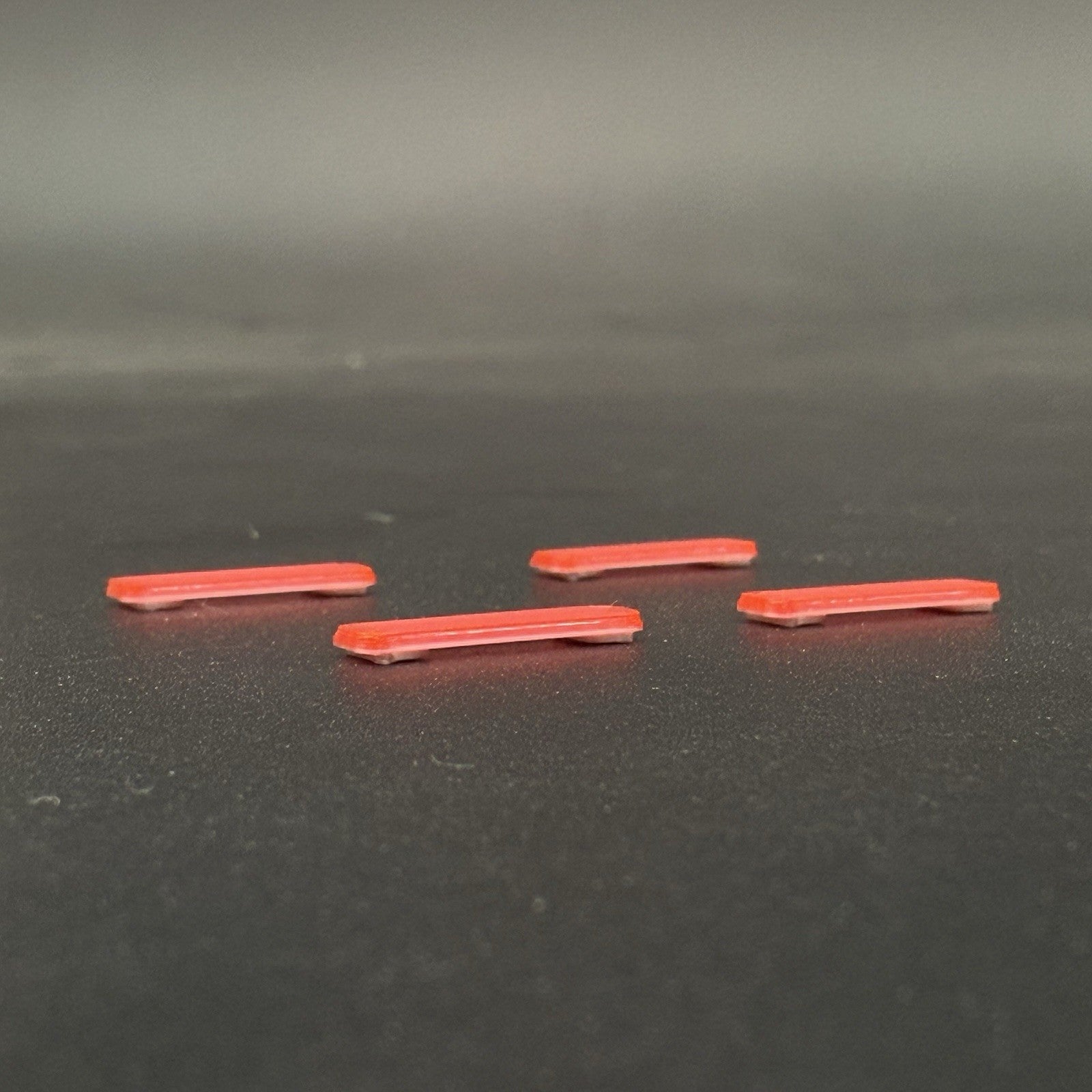 4 Pack 1/87 HO Scale Red LED Style Whelen Lightbar Police Car Fire Ambulance2