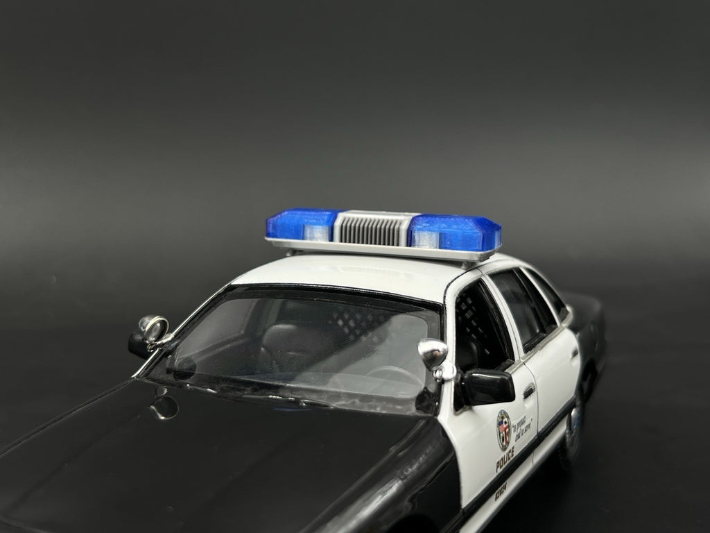 1/24 1/25 Blue Smith Wesson 8780 8880 8980 Lightbar Police Sheriff Fire5
