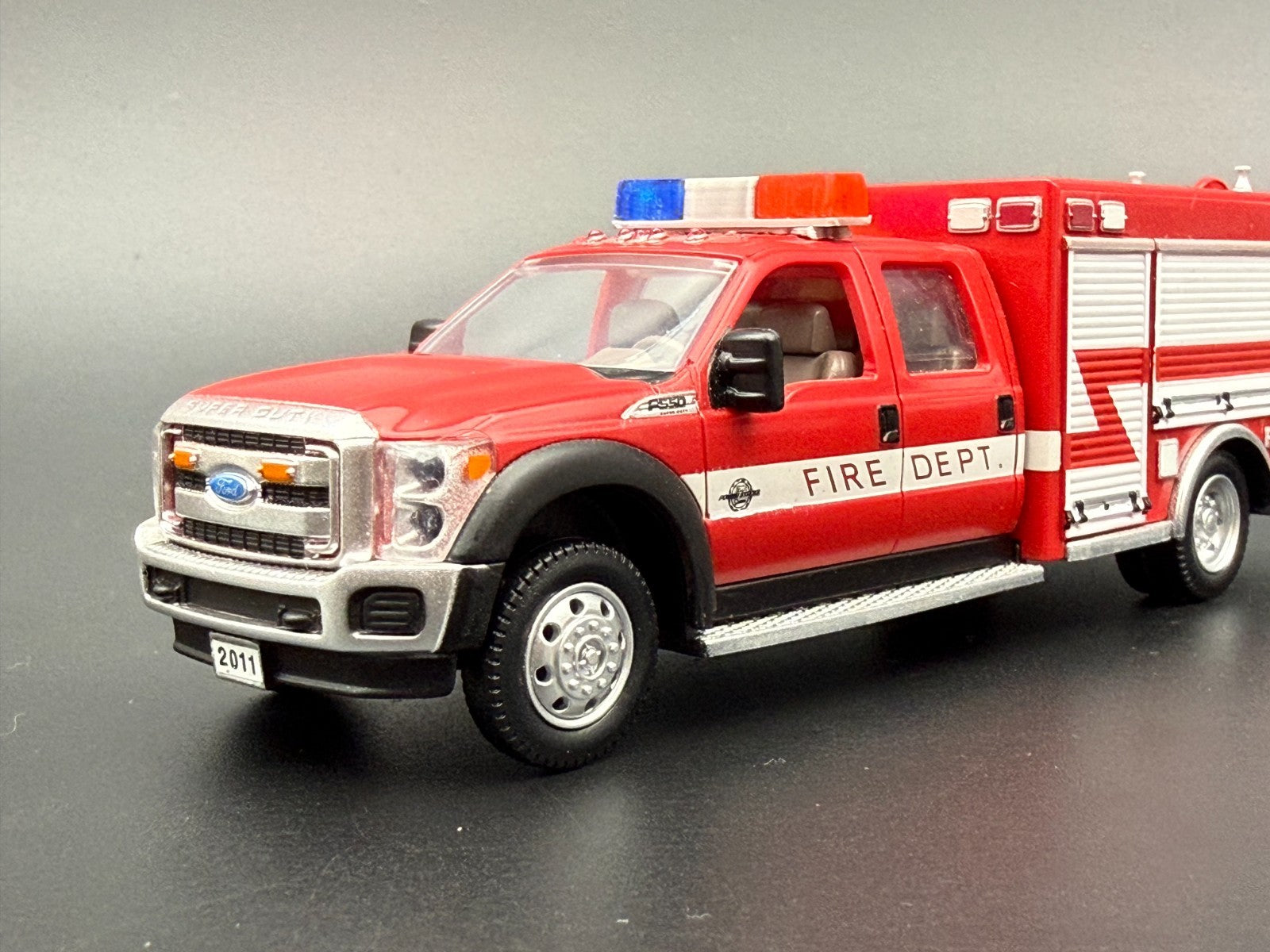 2 Pack 1/64 Scale Blue Red California Twinsonic Lightbar Police Fire 6416CA8