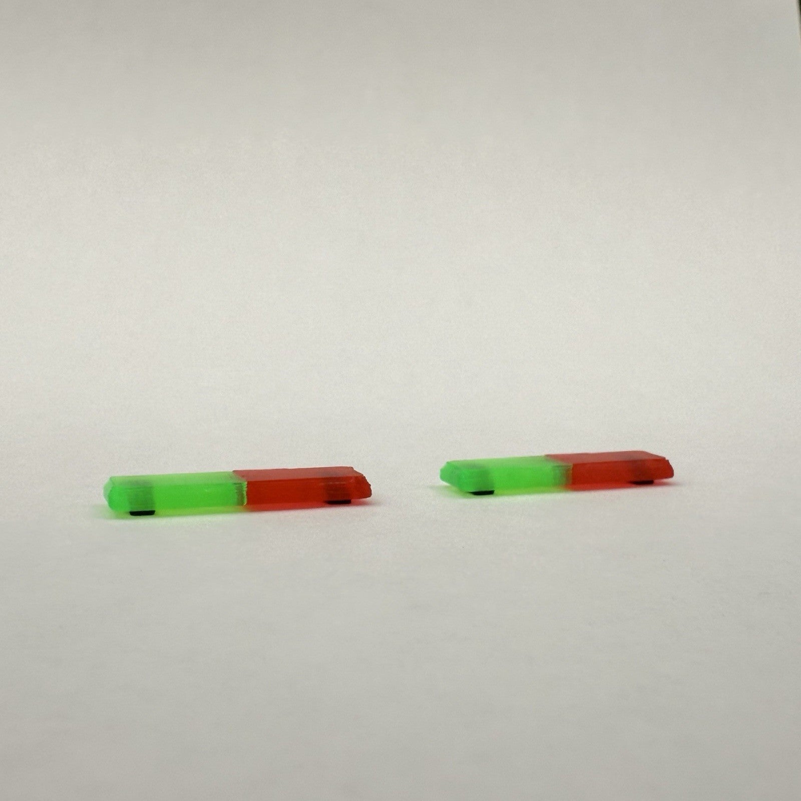 2 Pack 1/64 Green Red Lightbar Chicago Fire Ambulance SUV Truck Hansch DBS8509