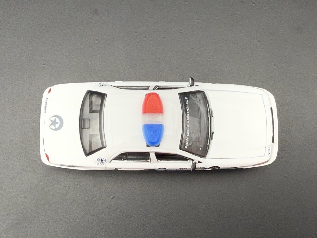 2-Pack 1/64 Scale Model Red Blue Federal Vista Lightbar Police Car 6412BCR4