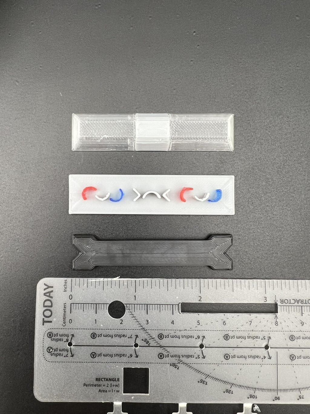 1/18 Scale Clear Code 3 LP6000 Lightbar W/ Blue Red  Internal Lens2