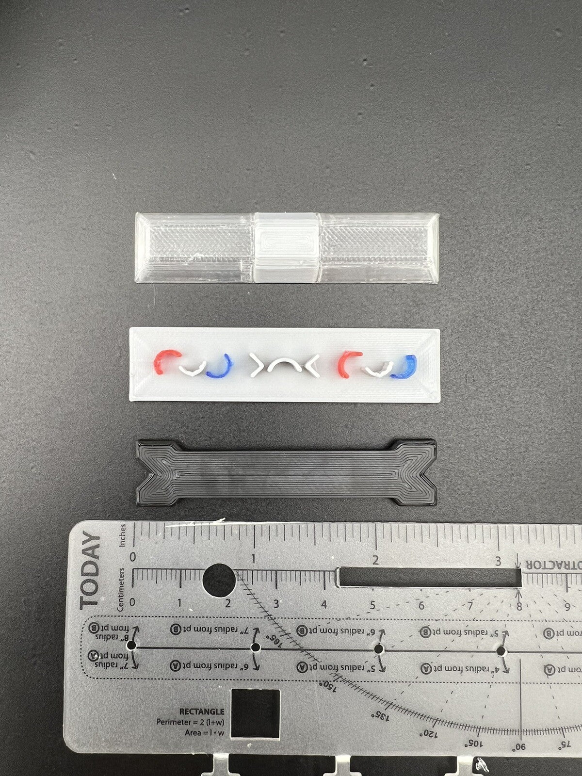 1/18 Scale Clear Code 3 LP6000 Lightbar W/ Blue Red  Internal Lens2
