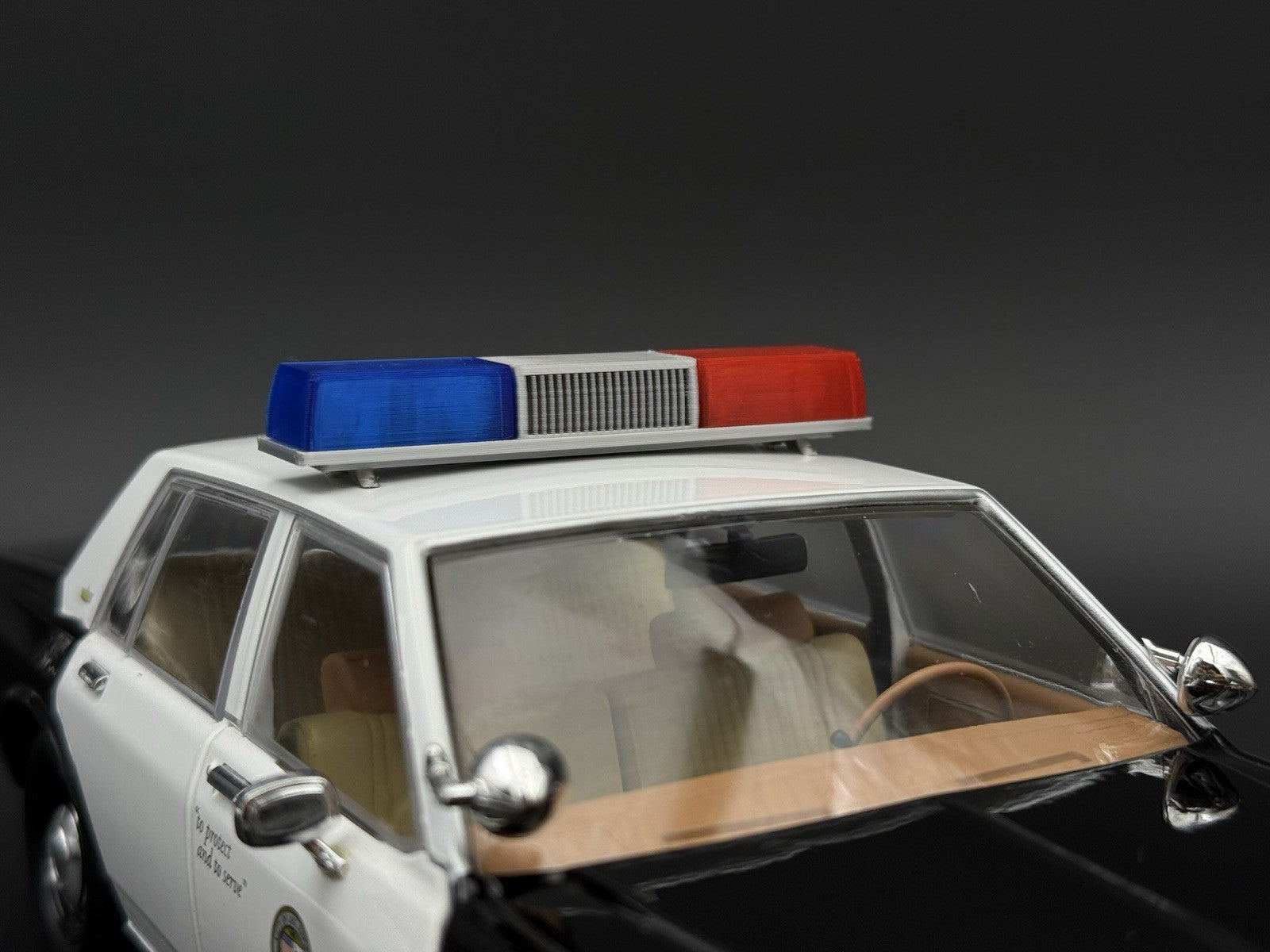 1/18 Blue Red California Twinsonic Lightbar Police Sheriff Highway Patrol 1821CA2