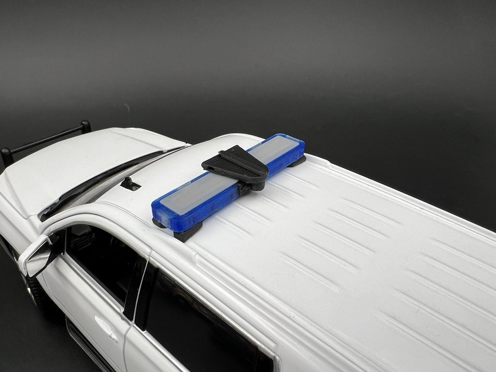 1/24 25 27 LED Ready Whelen Edge Lightbar Blue W/ Speaker State Police Sheriff5