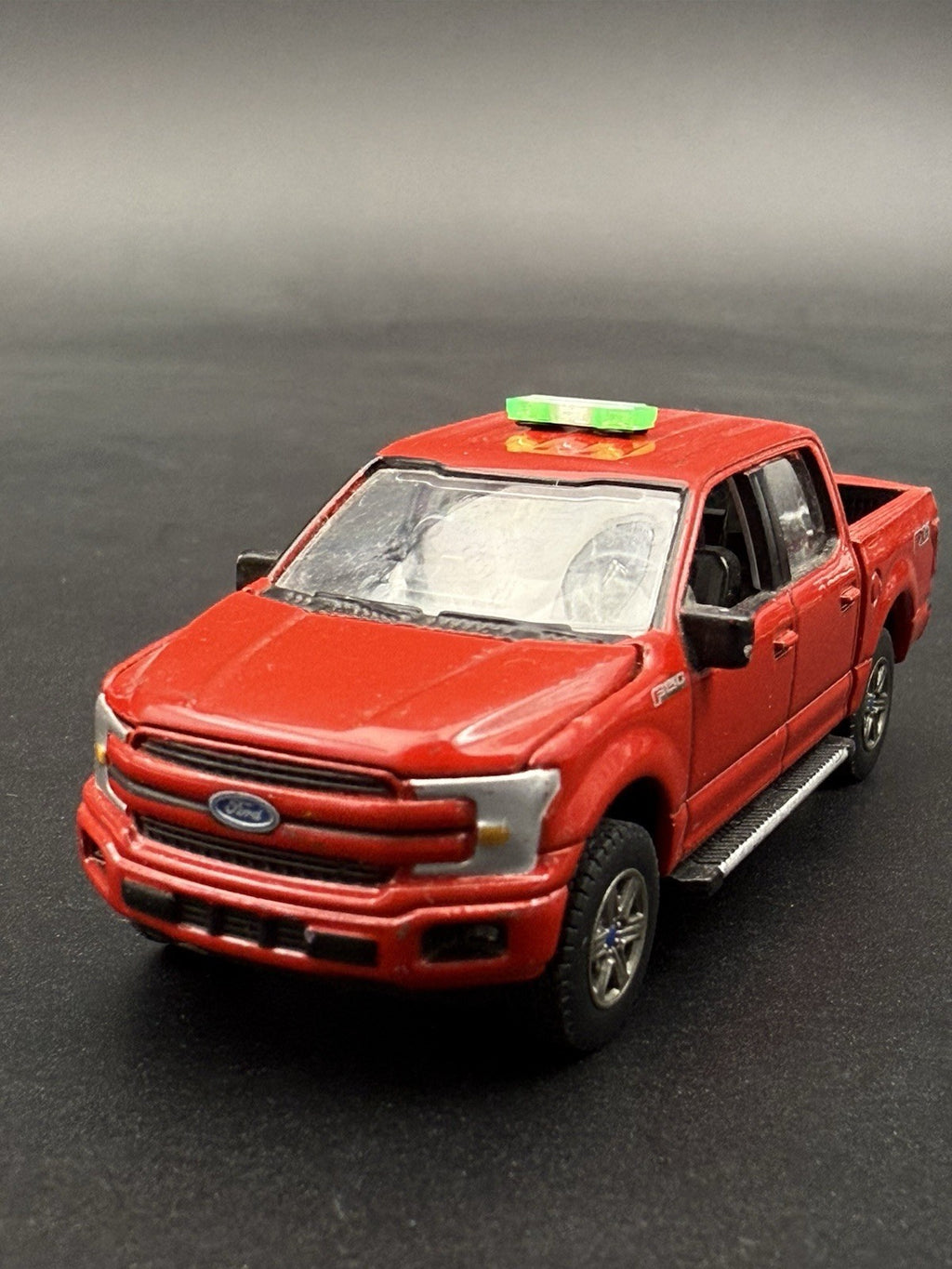 2 Pack 1/64 Mini Whelen Edge Green Clear Green Lightbar Work Truck Security10