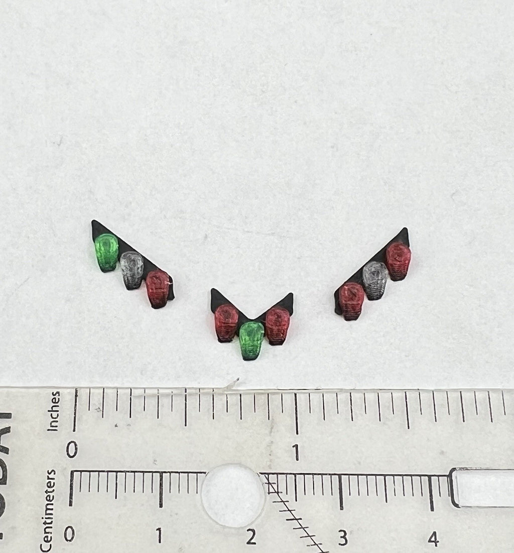 3 Pack 1/64 Chicago Fire CFD Green Red Split Vector Lightbar Truck Engine Code 313