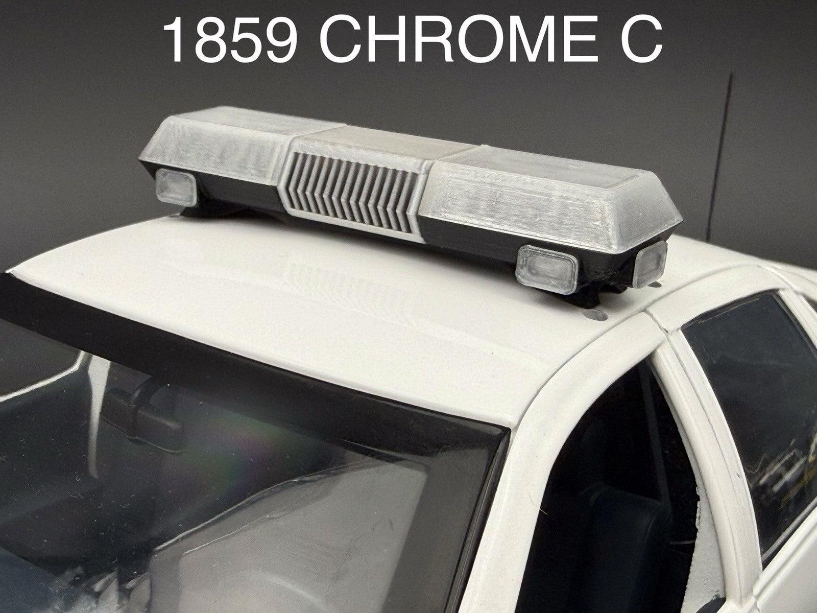 1/24 Scale Model Clear Chrome Lectric Lites Ranger III Lightbar Police 2479C1